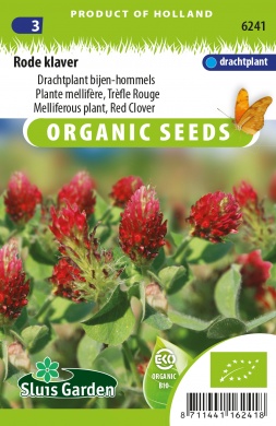 Klaver Rood BIO (Trifolium pratense) 2800 zaden 8 gram